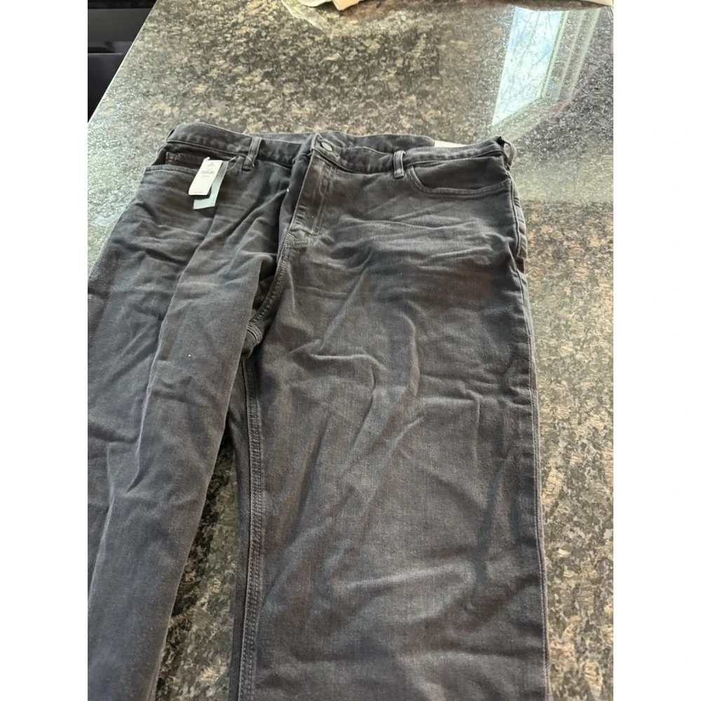 Banana Republic Loose Fit Jeans 40x34 Charcoal Black Wash Denim Plants NWT‎